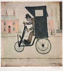The Contraption, 1972-3 by L.S. Lowry - Offset lithograph on wove paper sized 16x17 inches. Available from Whitewall Galleries